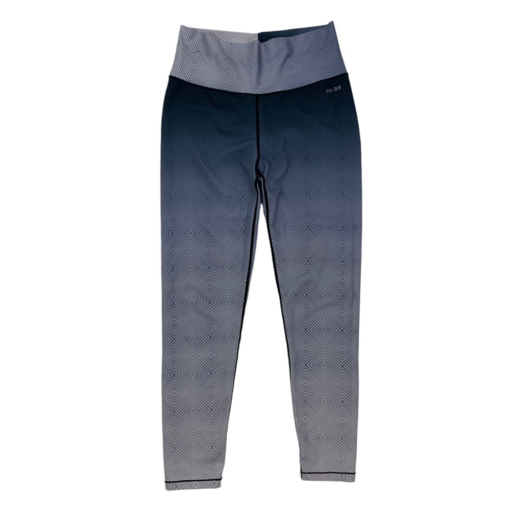 AR-33 Medium Ombre Blue Leggings High Waist Stretchy Yoga Pants